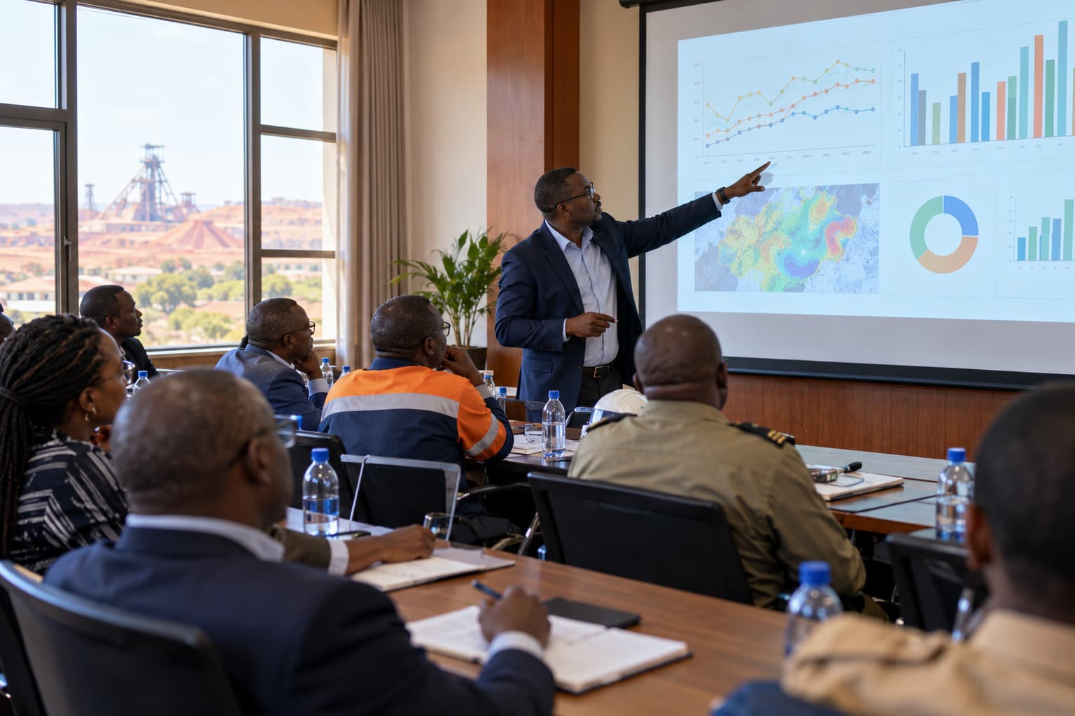 Session de formation en environnement minier
